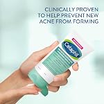 Crème hydratante douce Cetaphil Clear Acne avec acide salicylique | Crème hydratante pour le visage hydratante pour peau sensible sujette à l'acné | Sans parfum | Non comédogène | Recommandé par les dermatologues