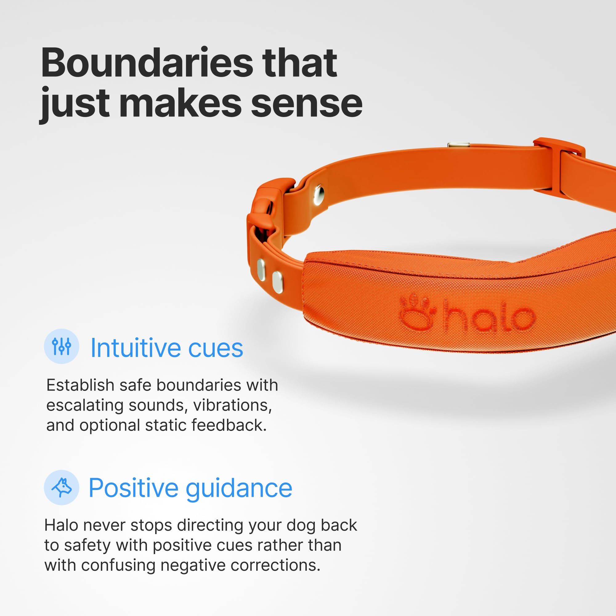 Halo Collar 5 Wireless Dog Fence & GPS Dog Collar, Keep Your Dog Safely Contained Outdoors with App-Controlled Boundaries and Real-Time Tracking, One Size, Midnight - image 5