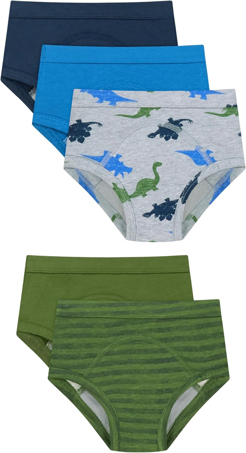 Hanes baby-boys Potty Training Underwear Brief, Heavy Absorbency Toddler Boys' Cotton Training Underwear, 5 Pack - Image 3