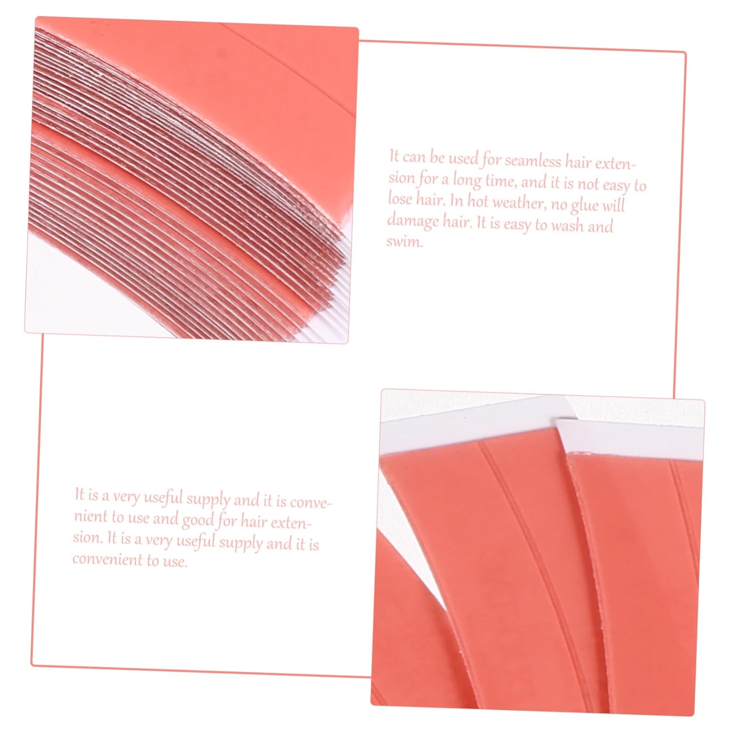 GANAZONO 36Pcs Double Sided Lace Front Wig Tape for Hair Extensions Strong Adhesive Easy to Apply Invisible Hair Extension Tape for Women Safe Convenient Use