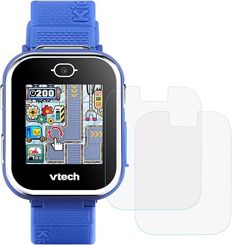 Miniatura 2 de xcivi Protector de pantalla de vidrio templado compatible con VTech Kidizoom Smartwatch DX3 (paquete de 2)