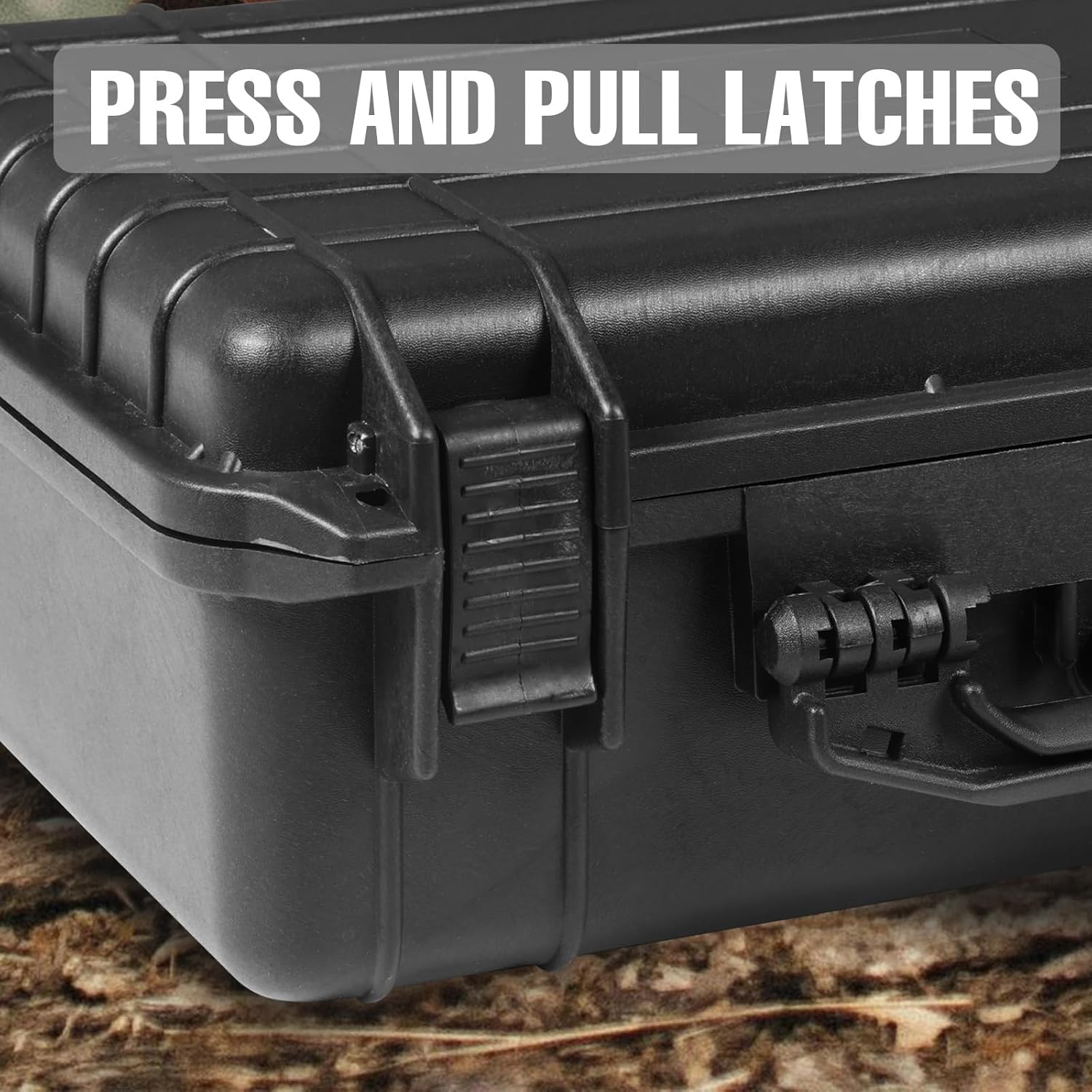 18x 13.8x 8 Inch Hard Case, Portable Weather Waterproof Protective Camera Case with Customizable Foam, Fit Use of Drones, Camera, Equipments, Black4 - Image 5