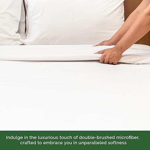 Miniatura 4 de Elegant Comfort Sábana encimera de 1 pieza de calidad hotelera, lujosa y suave, 1500 hilos, calidad egipcia, resistente a arrugas, manchas y