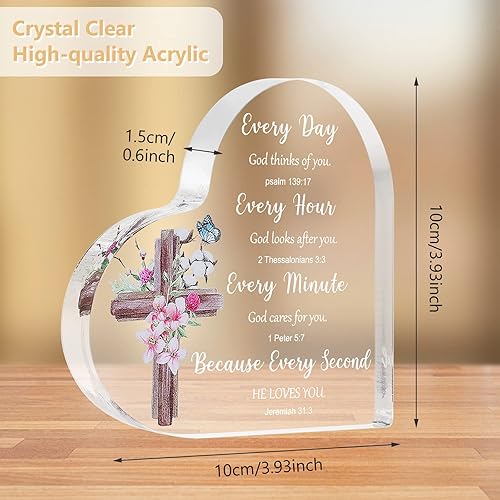 Miniatura 3 de Ouligay Regalos cristianos para mujeres, regalos religiosos de fe, regalos inspiradores con versículos de la Biblia y oraciones, regalos de las