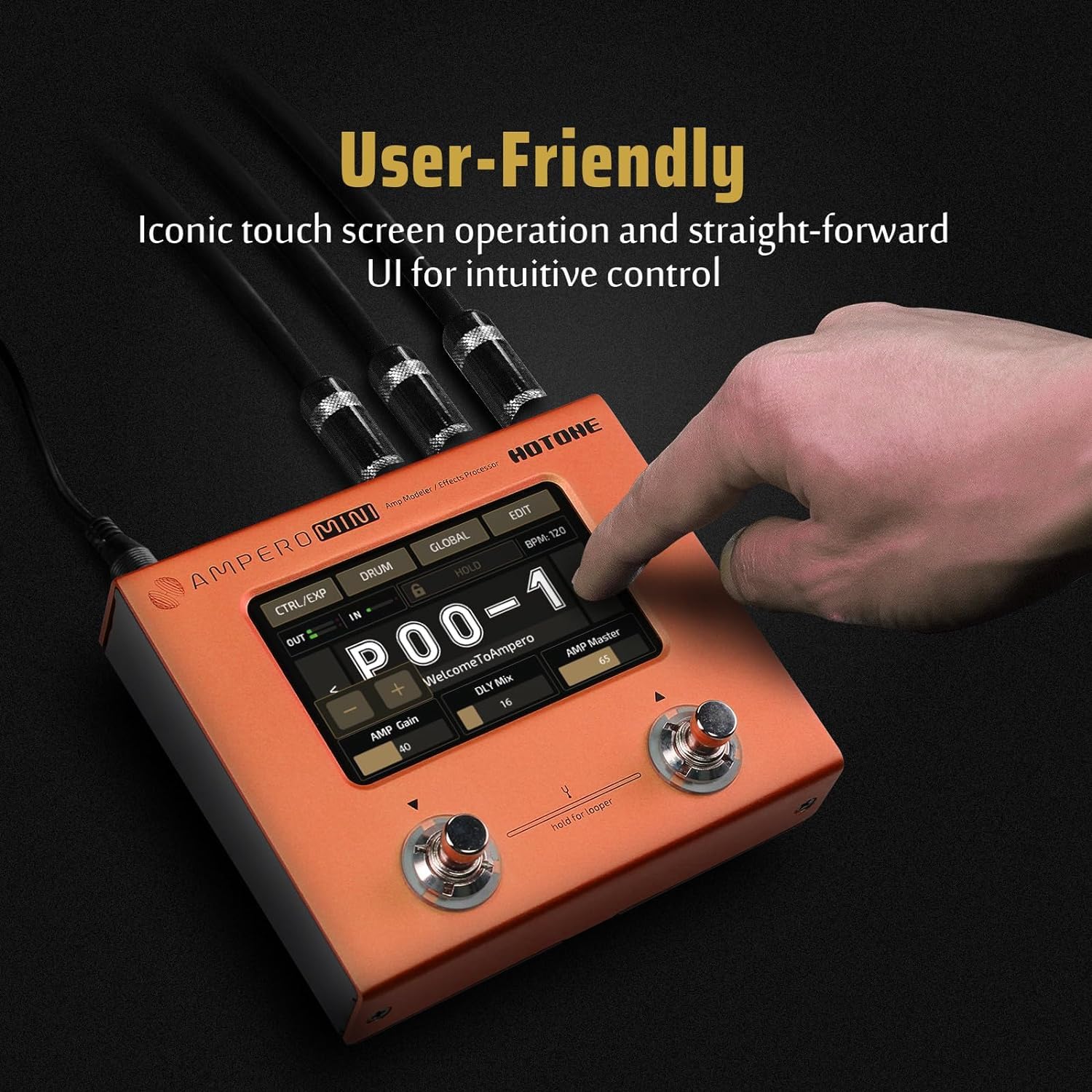Amazon.co.jp: HOTONE マルチエフェクター AMPERO Mini (Orange