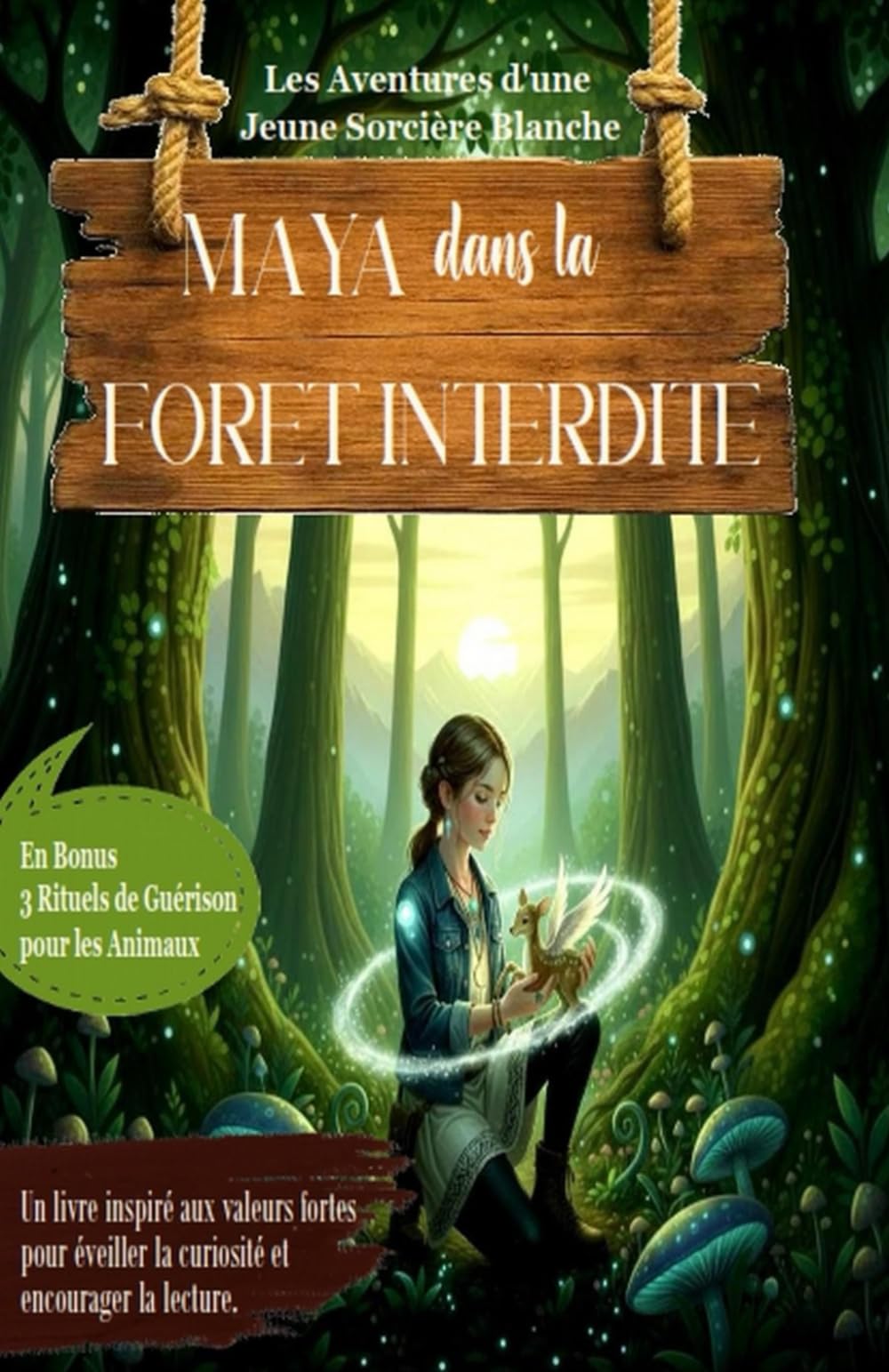 MAYA dans la FORET INTERDITE, les Aventures d'une Jeune Sorcière Blanche: En BONUS - 3 Rituels de Guérison pour les Animaux, un livre inspiré aux ... pour Enfants, Adolescents et Parents)