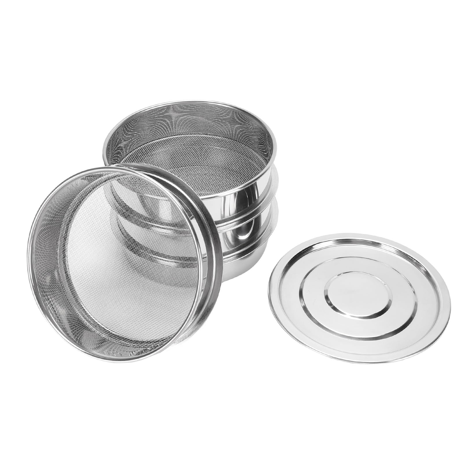 Zerodis Kit de Germination de Graines, Kit de Culture de Germes avec Base de Couvercle pour Le Jardinage Domestique, Haricots, Pois, en Acier Inoxydable de 6,7 Pouces (4 Niveaux)