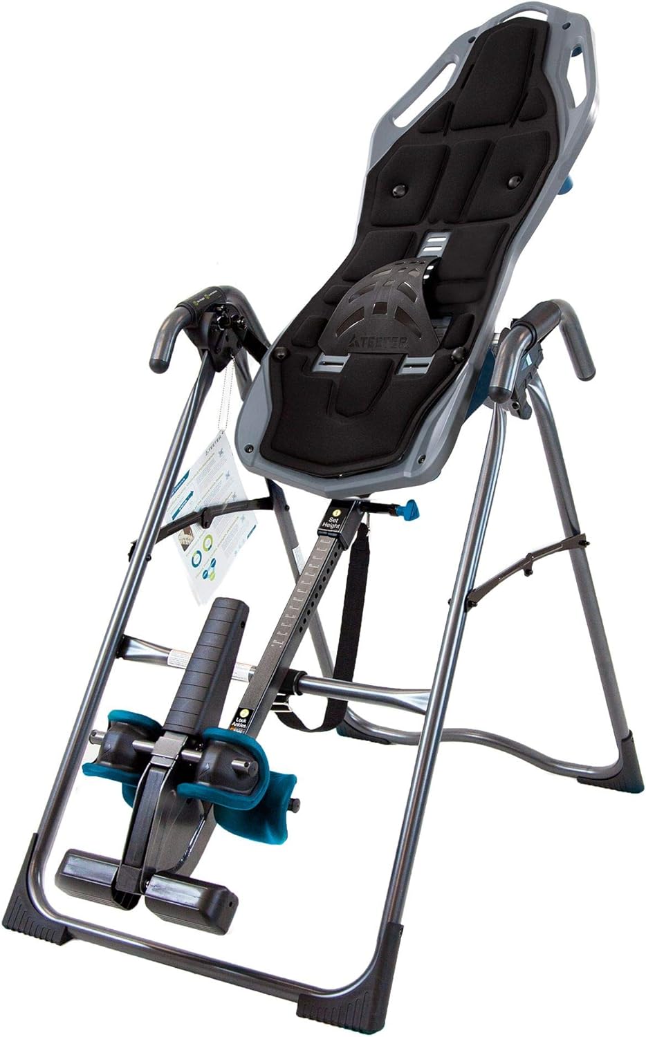 Teeter FitSpine X2 Inversion Table, Extended Ankle Lock Handle, Back Pain Relief Kit, FDA-Registered (FitSpine X2) : Sports & Outdoors