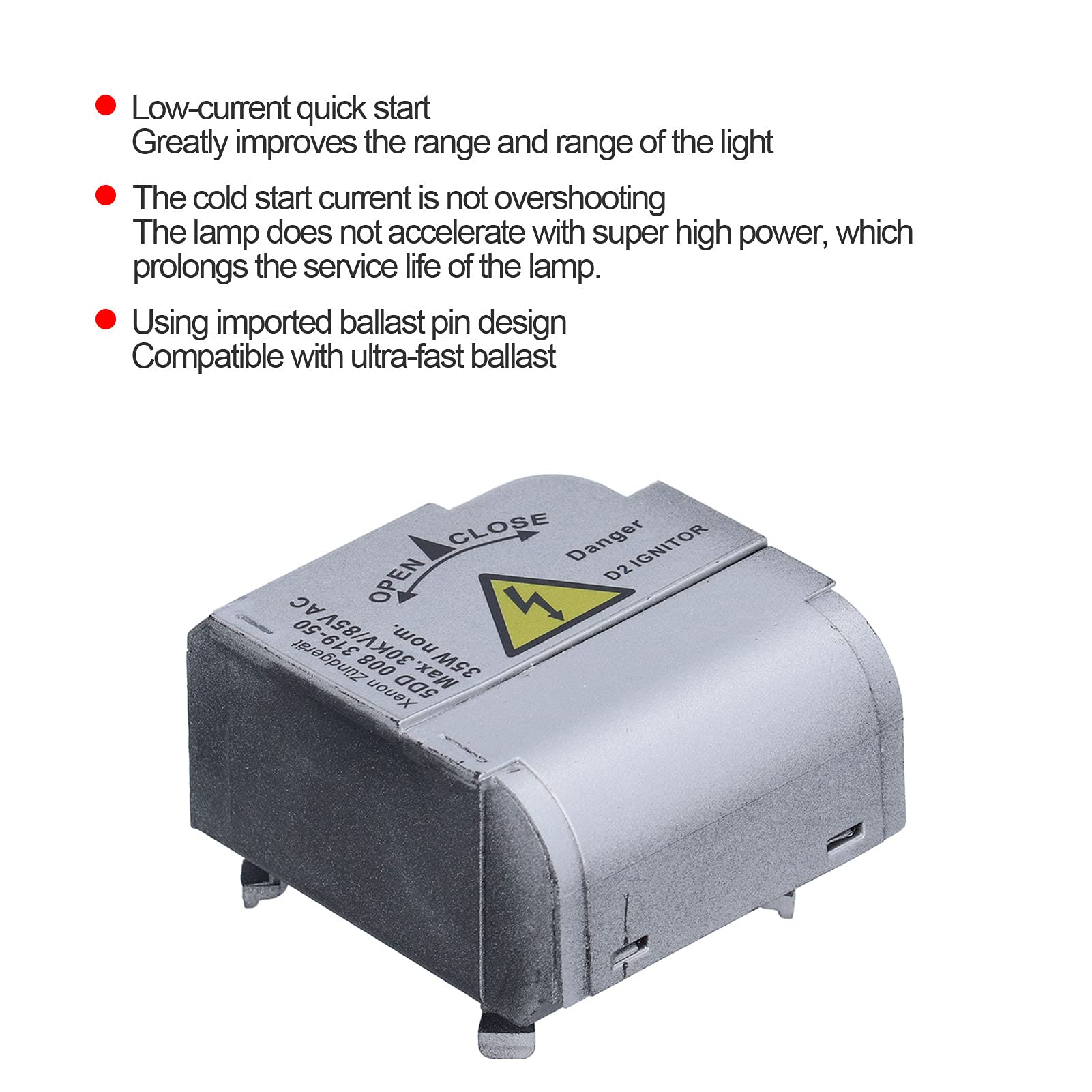Para Xenon Ballast Xenon Módulo de Encendido de Faros Delanteros 5Dd00831950 Abs Silver Xenon Ballast Igniter 5Dd00831950 12V Silver Abs Fit Para Range for Rover