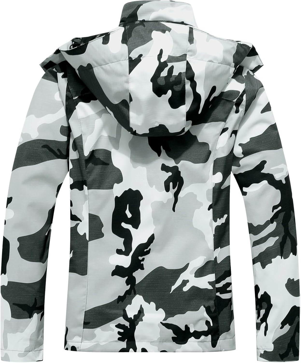 Women's Waterproof Raincoat Lightweight Rain Jacket Detachable Hood Travel Outdoor - Image 2