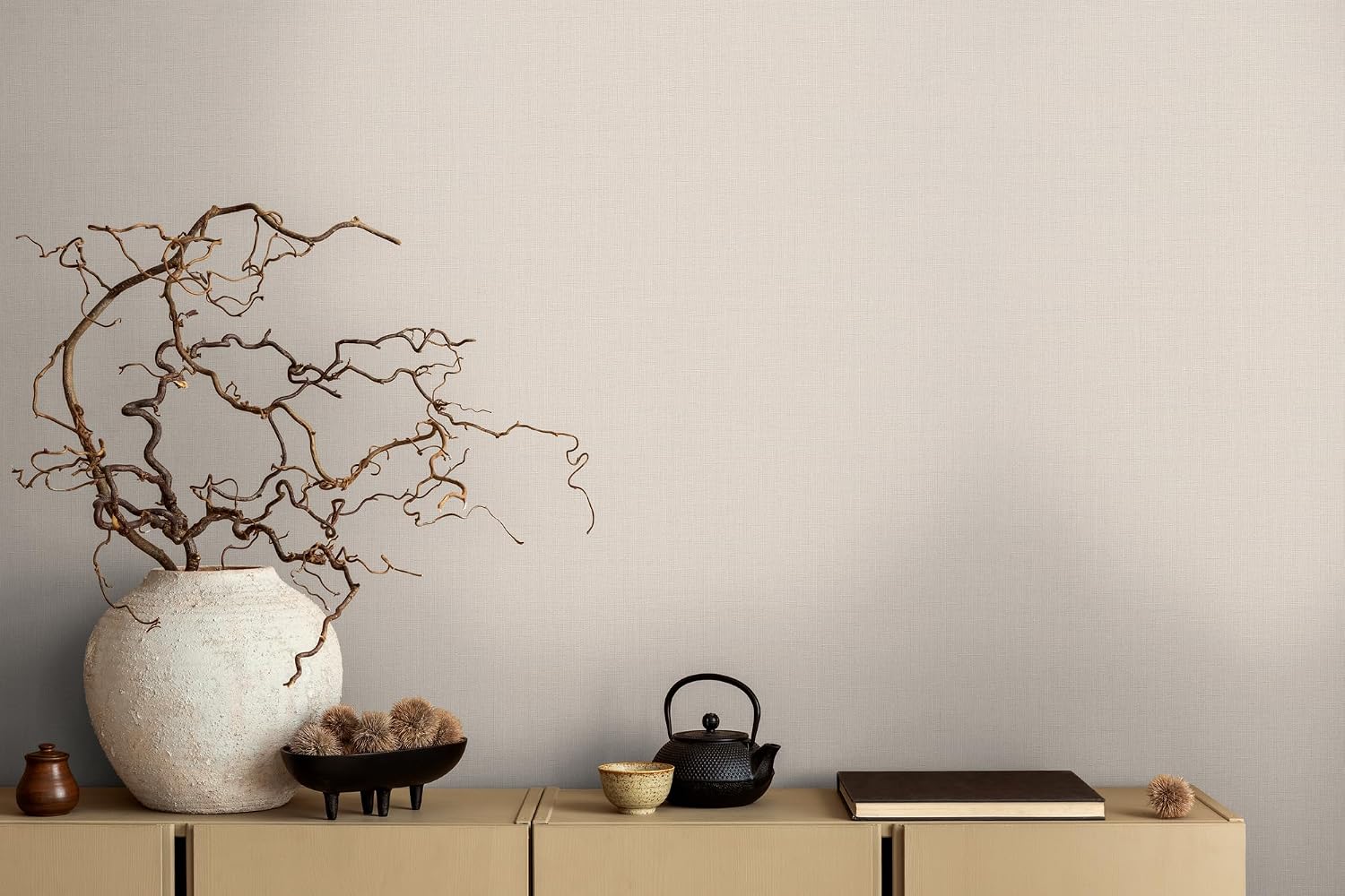 Livingwalls Non-Woven Wallpaper in Cream, Beige - High-Quality Non-Woven Wallpaper Plain 399862 - Wall Wallpaper for Various Rooms - Made in Germany