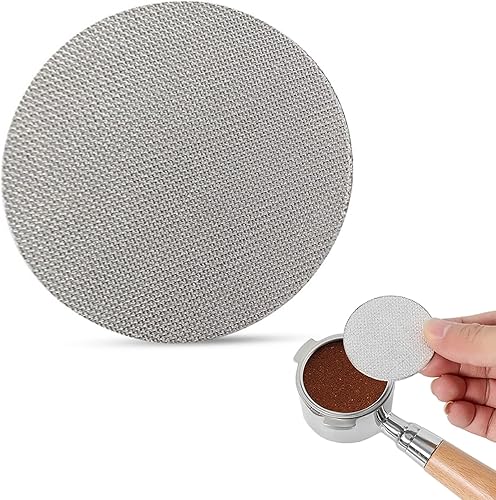 Pantalla de disco expreso, filtro de café de 2.106 in, filtro de malla para portafiltro, cesta de filtro de 0.067 in de grosor, 150 m, pantalla de