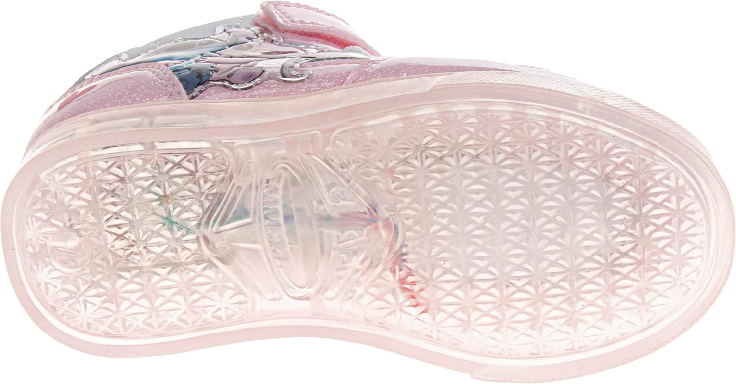 Girls High Top Sneakers Light Up Shoes for Girls Hightop LED Shoes Disney Princess Moana Minnie Frozen Stitch Paw Patrol (Sizes: 6-10 Toddlers / 11-12 Little Kids) - Image 5