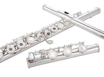 フルート　フルメッキ　美品 銀メッキ横フルート、便利な楽器、美しい、ダブルカラーボディ