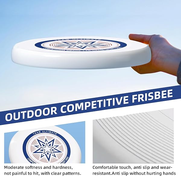 Frisbee de compétition, disque volant sportif ultime, disque de compétition professionnel, pour les sports de plein air amusants, convient aux joueurs occasionnels et aux professionnels (sac de - 2