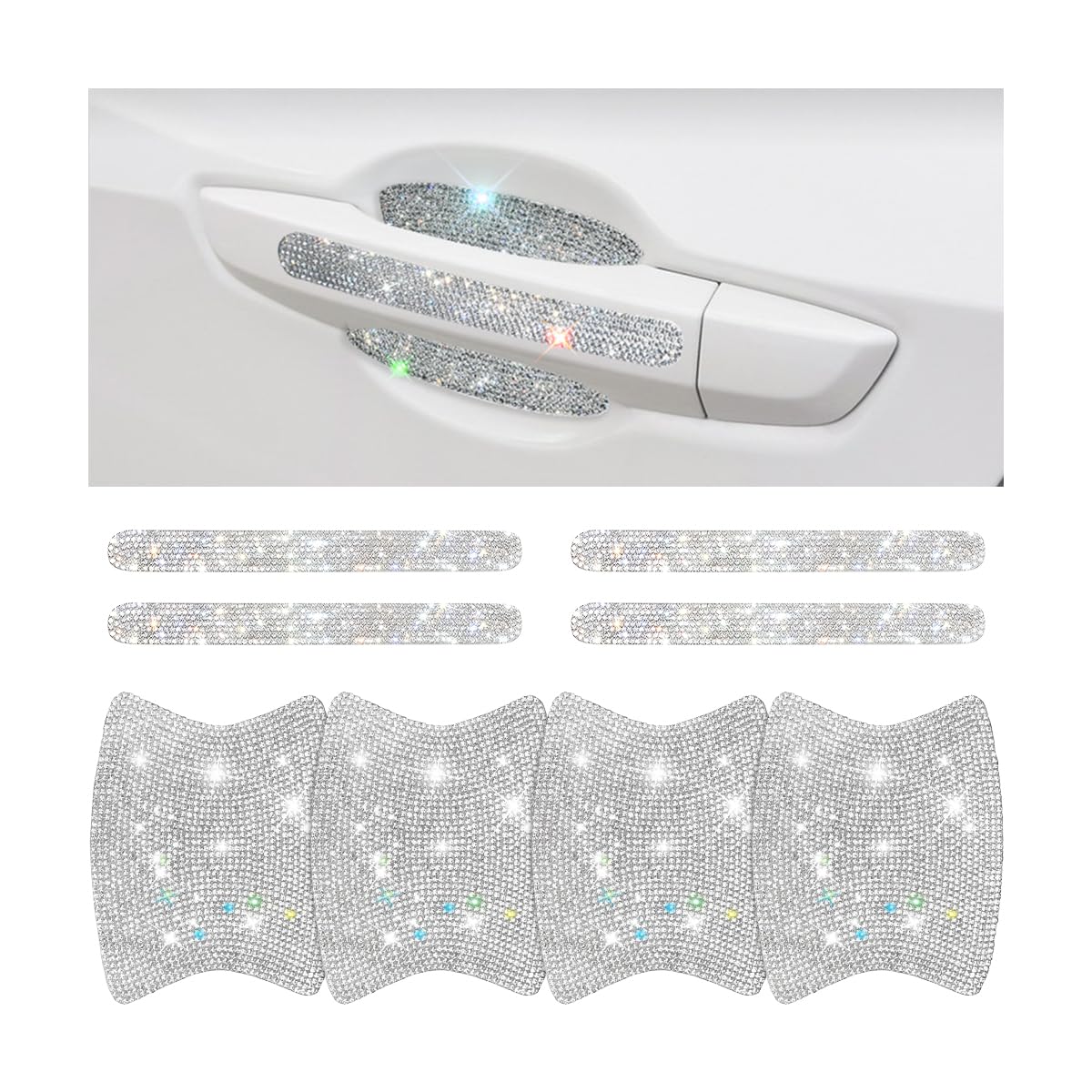 Mandark 8PCS Bling Car Door Handle Protector - door entry guard | Mubboo