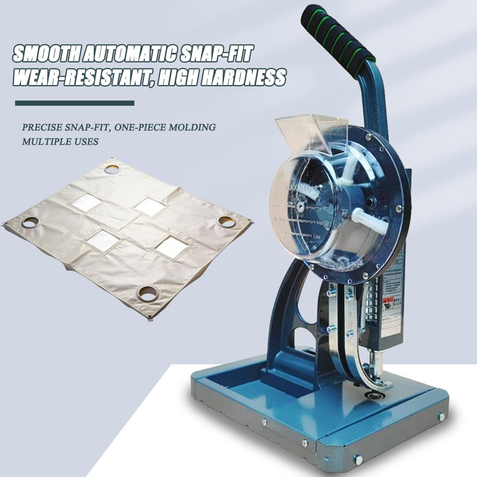 Macchina Semiautomatica per L'applicazione di Occhielli, Pressa per Bottoni 6mm | Attrezzatura Punzonatura Occhielli, Punzonatrice Cuoio E Macchina Per Produzione Di Insegne, Macchina Per Stampa Su Tessuto