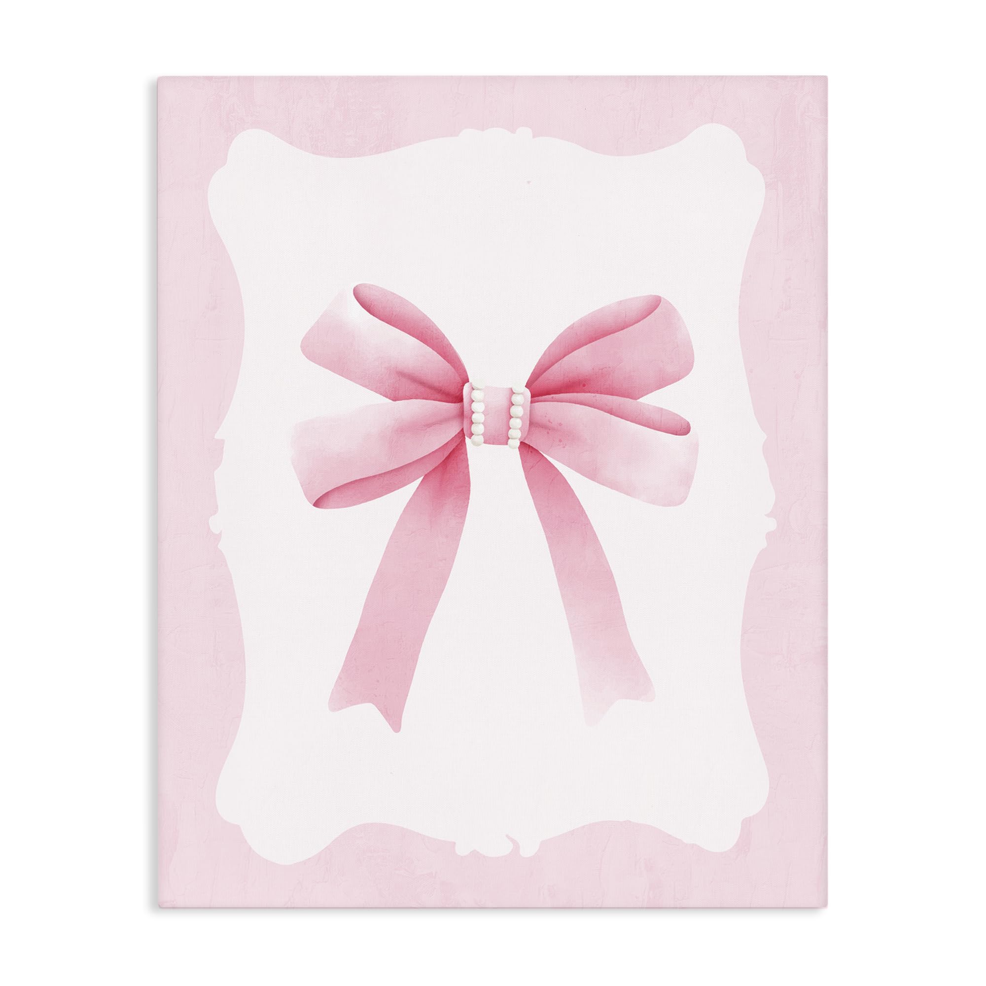 'Feminine Bow with Pearls'| Canvas Art