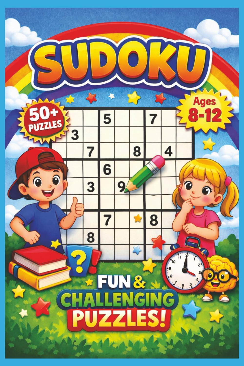 Sudoku Puzzle for Kids: Sudoku Puzzle for Kids | 50+ Fun & Challenging Sudoku Puzzles for Kids Ages 8–12 | Logic Games to Build Focus, Confidence, and Problem-Solving Skills