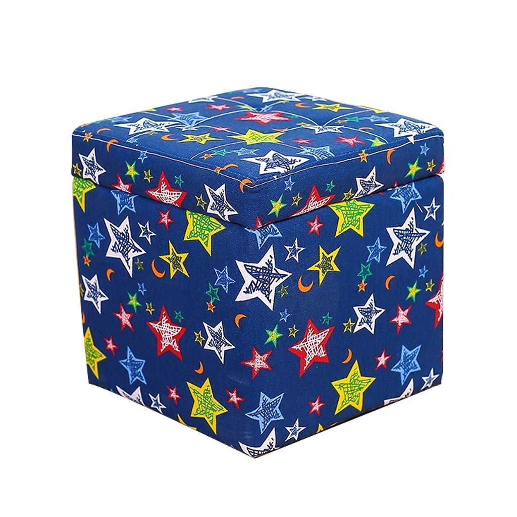 Pouf tabouret de siège avec coffre de rangement pratique