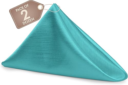 Miniatura 506 de Ultimate Textile -1 docena - Reversible Shantung Satin - Majestic - Servilletas de tela Majestic de 17 x 17 pulgadas color azul pizarra