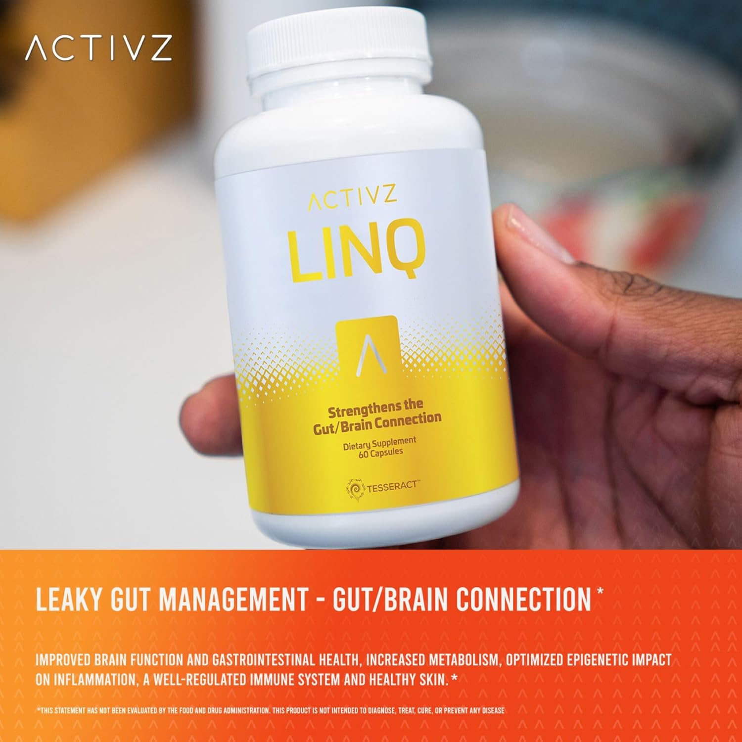 ACTIVZ LINQ - Advanced Epigenetic Formula for Brain Function, Gut Health, Skin Radiance, and Immune Support - 60 Capsules - Image 4