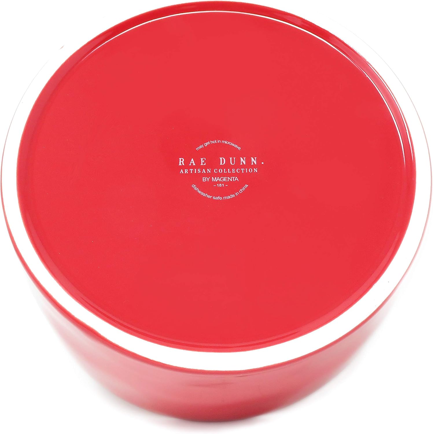 Rae Dunn by Magenta Santa Paws Red Ceramic LL Large Pet Food Water Bowl
