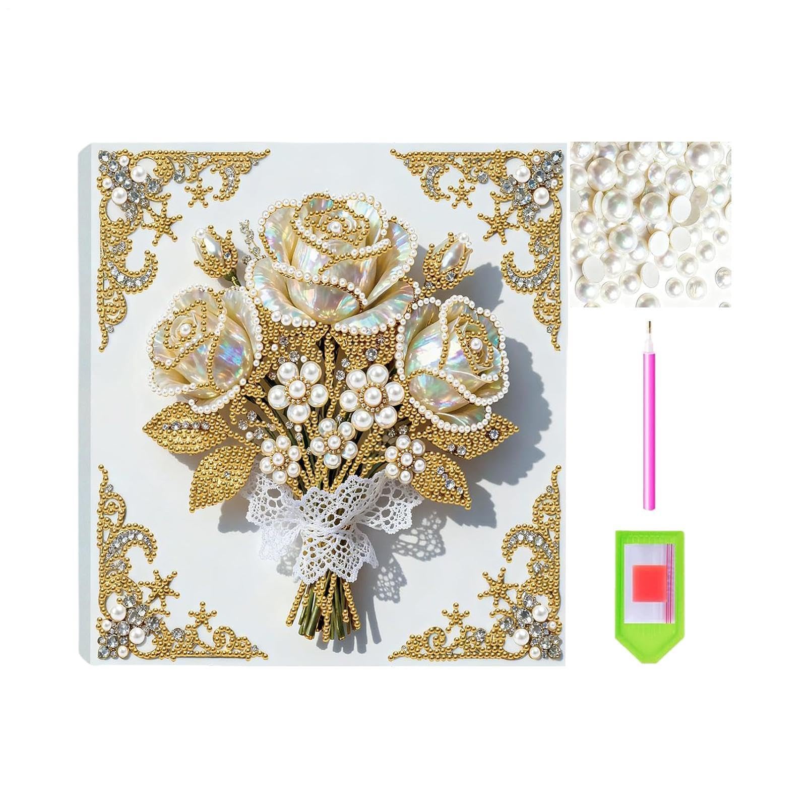 Kits de arte strass para relajarse en casa y decorar tu salón con brillo único 8
