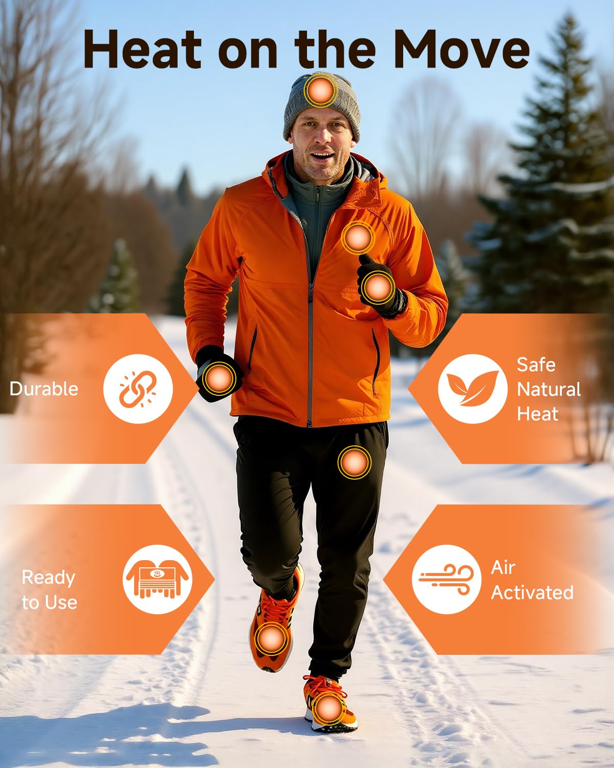 YOSHENNMO Hand Warmers Disposable - Up to 10 Hours of Heat, Super Long Lasting Air Activated Warmers, Quick & Easy Activation, Portable Odor, Free Warmth for Hands