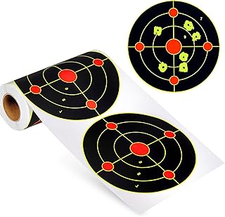 Shooting Targets, 6" Splatter Target Stickers 100 Pcs Self Adhesive Targets for Shooting Range