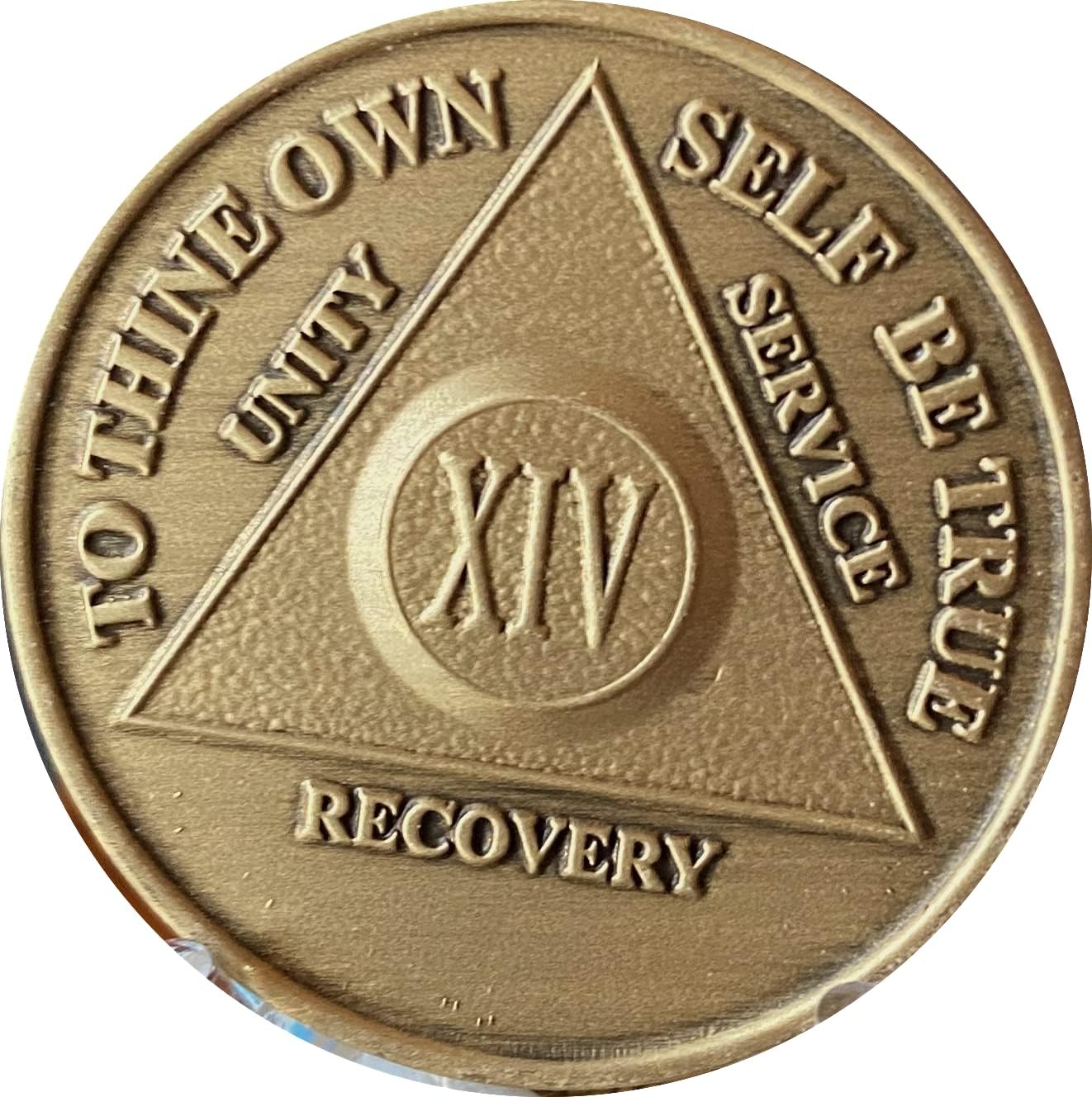 wendells 14 Year AA Medallion Bronze Anniversary Chip