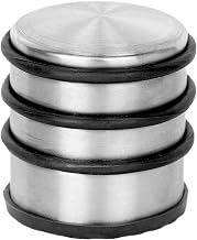 HRB Solid Stainless Steel Doorstop, 9x9 cm, Heavy Door Holder
