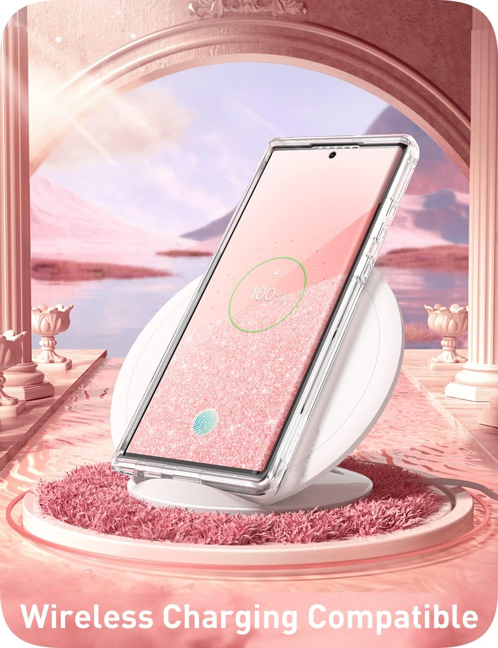 i-Blason [Marble & Love Heart 2-Pack Cosmo for Samsung Galaxy S23 Ultra Case 6.8" (2023 Release)