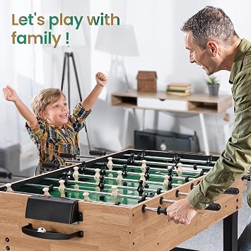 Multi Game Table,Combo Sports Game Table for Kids Pool Table, Foosball Table,Table Tennis Table,Air Hockey and Basketball with All Accessory Great Gift for Kids (4ft, 1.2m)