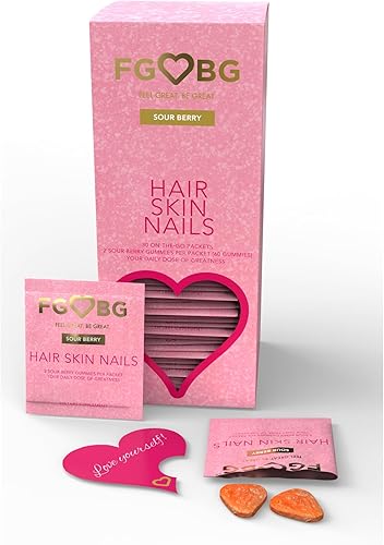 Miniatura 8 de Hair, Skin, Nails Gummies  Vegan Formula  Supports Healthy Hair, Nail Growth, Glowing Skin  Delicious Strawberry Flavor  1 Month Supply