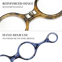 Vista 6 de LUFF Necklace Reading Glasses Hd Portable Hanging Neck Type for Men Women