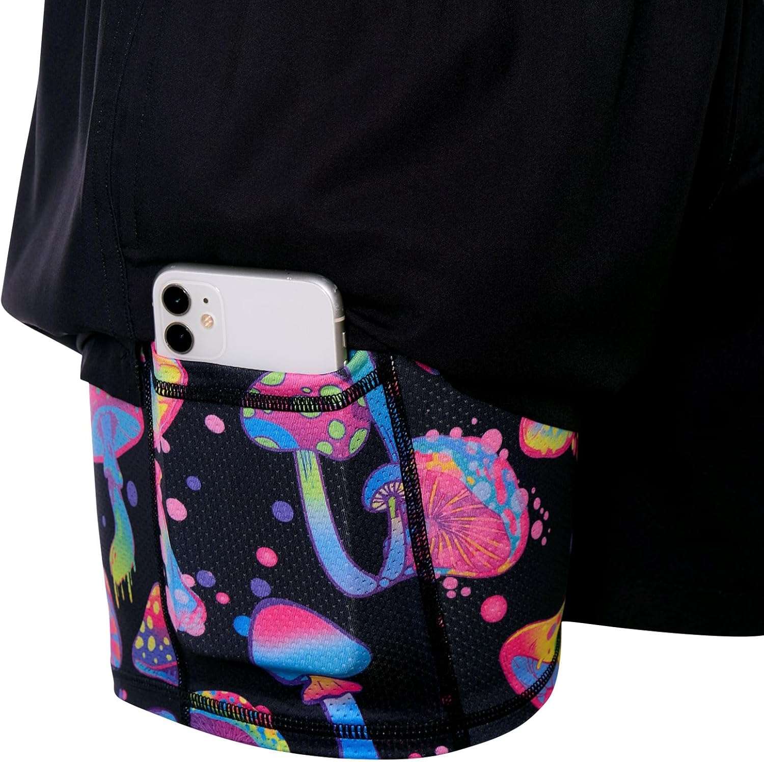 Cozople Mens Swim Trunks Quick Dry Bathing Suit with Compression Liner 5.5" Inseam Anti Chafe Beach Swim Shorts - Image 5