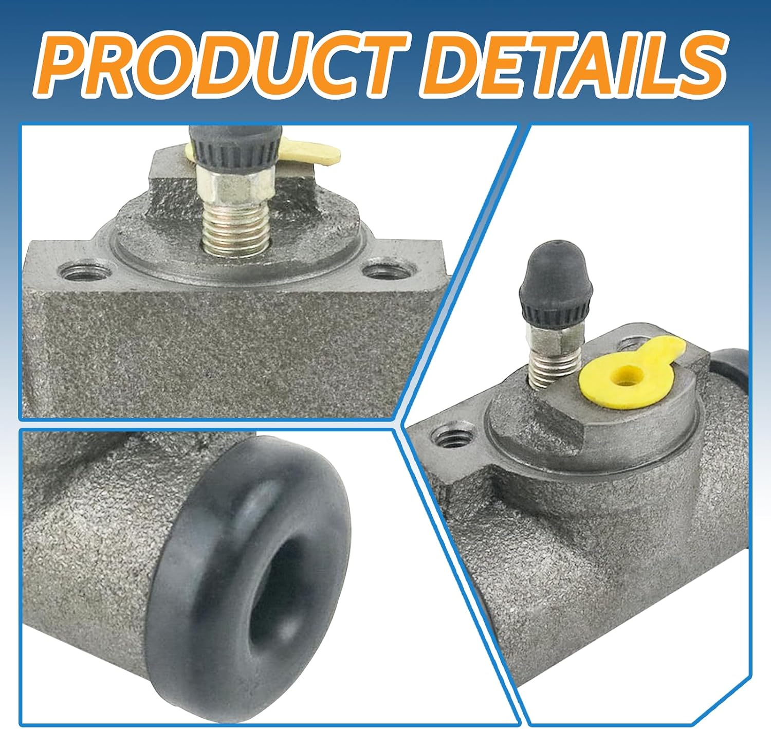 5252617 Rear Driver & Passenger Drum Brake Wheel Cylinder 2-Pc Set Compatible with Select Jeep, Dodge, Chrysler, Plymouth Models - Wrangler, Cherokee, Grand Caravan, Town & Country, TJ, Wagoneer