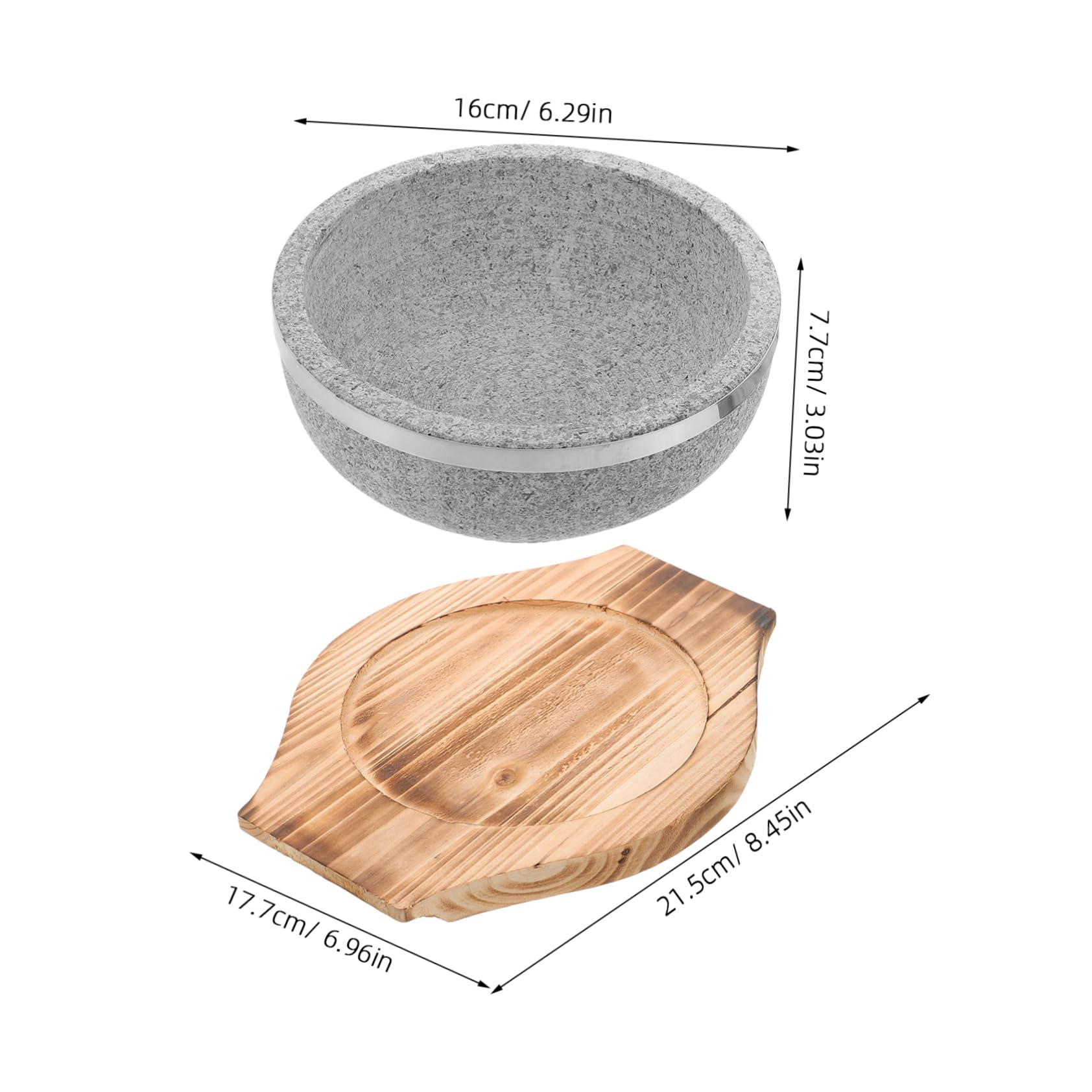 Stone Pot Bibimbap zestaw misek 800 ml koreańska miska do zupy z tacą zaopatrzenie kuchenne