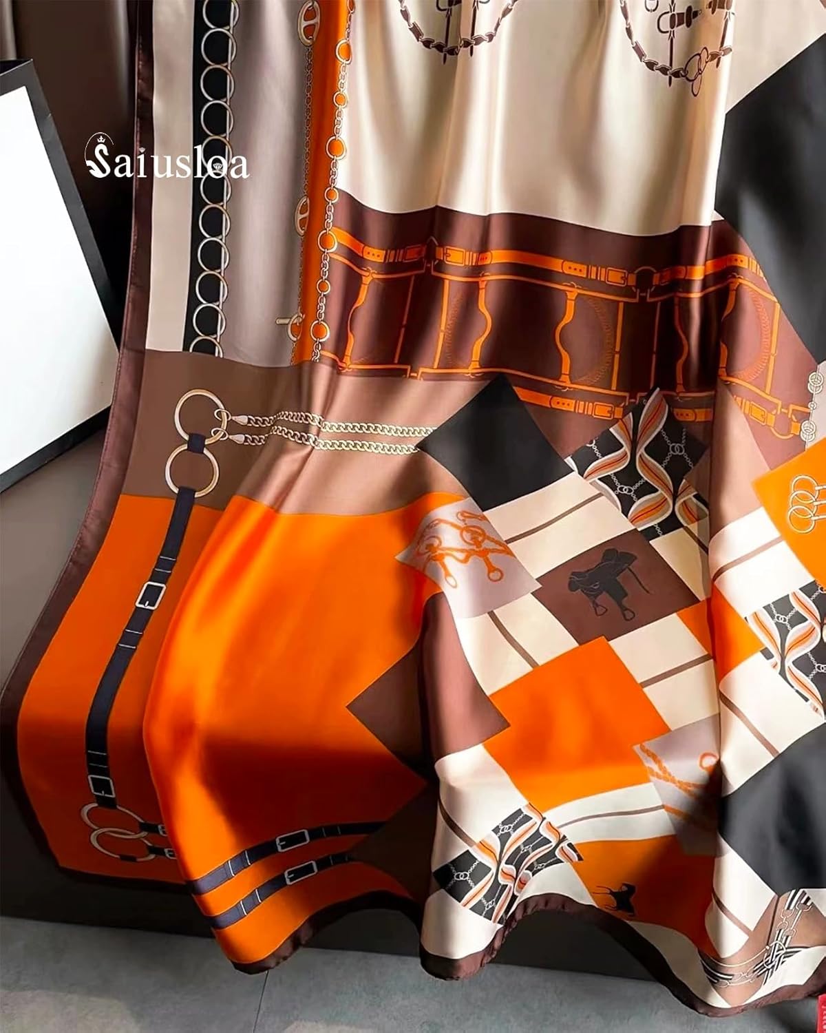 Dress Scarves Shawl Wraps Long Silky Scarf for Women Dressy Fashion Lightweight for Decorative Formal Evening Gowns - Image 2