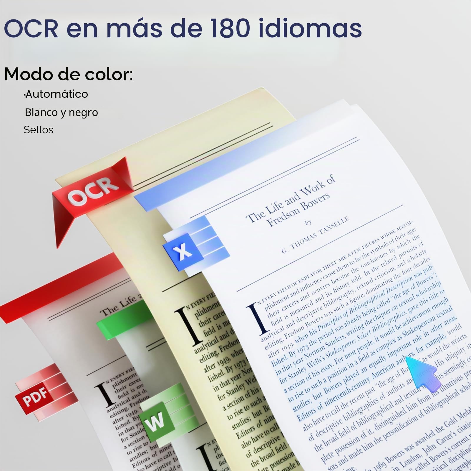 CZUR Escáner de Libros, escáner de 14 MP con lámpara de Escritorio LED, escáner de Documentos con OCR para Win y Mac, cámara de Documentos HD hasta A3 (Aura) | Escáner A3 con OCR y Laser Curve Flattening, Visualizador y Lámpara de mesa, para macOS y Windo