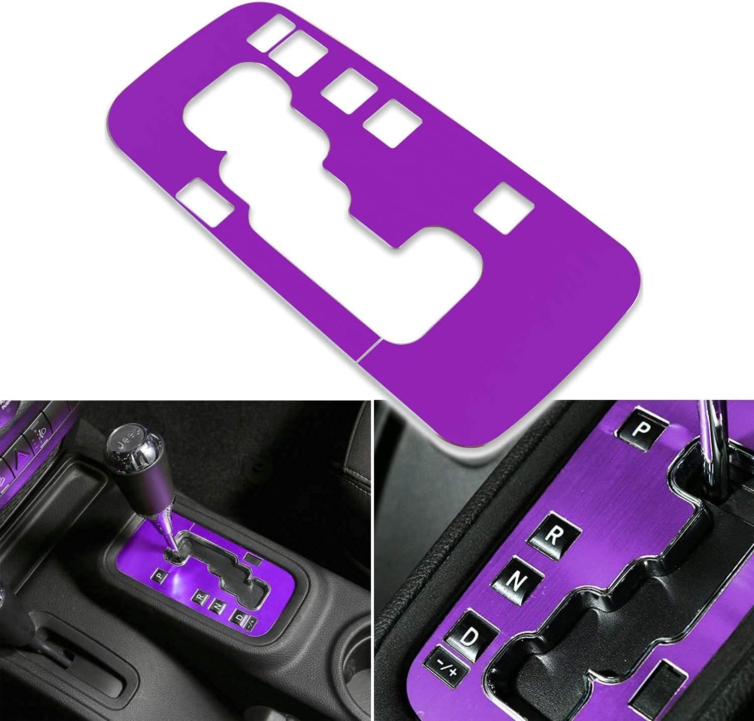 26 PCS Interior Decoration Trim Kit Fit for Jeep Wrangler JK JKU 2011-2018 - Steering Wheel&Center Console Cover,Air Outlet Trim, Door Handle Cover Inner,Gear Frame,Copilot Handle Trim (Purple)