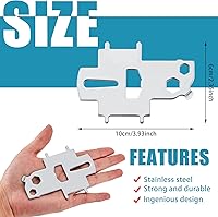 Vista 2 de Ripeng 2 piezas de tapa de gas para barco, llave de placa de llenado de acero inoxidable, herramienta flotante para abrebotellas para yate, tanque