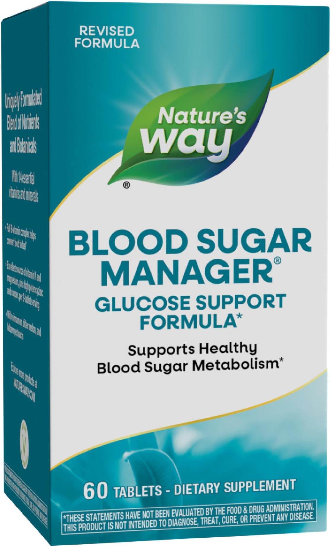 Nature's Way Blood Sugar Manager Glucose Support Formula*, 60 Count