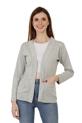 DDASPRATION Women Cotton Pocket Shrug