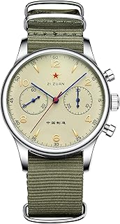 Chronograph Mechanical Men Watches ST1901 1963 Movement Manual Wind Analog Men Wristwatches Stainless Steel Sapphire Crystal Waterproof Luminous Pilot Military Watch