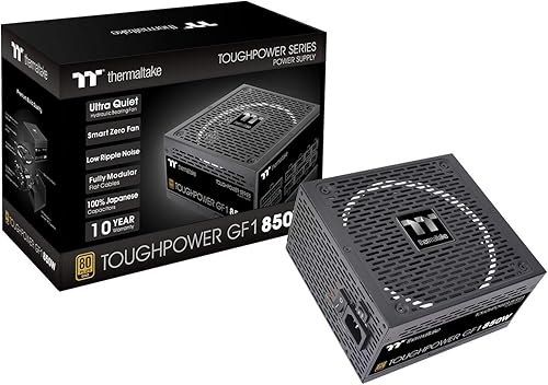 Vista 26 de Thermaltake Toughpower GF3 Snow Edition 1200W 80+ Gold Full Modular SLI/Crossfire Ready ATX 3.0 Fuente de alimentación PCIe Gen.5 600W 12VHPWR Nieve