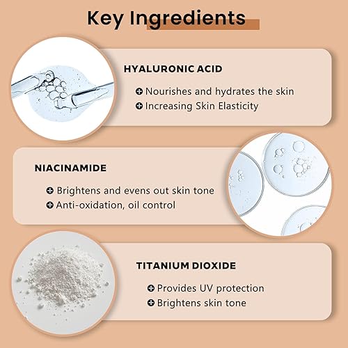 CC Cream for Older Women, Skin Tone Adjusting CC Cream Spf 43, CC Creams Self Adjusting for Mature Skin, Even Complexion, Conceals, Moisture & Anti Aging, For All Skin Types (2PCS)(2PCS)