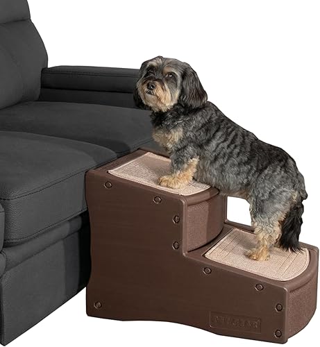 Miniatura 4 de Pet Gear Easy Step II - Escaleras para mascotas, 2 escalones para gatos y perros de hasta 150 libras, portátil, extraíble y lavable, no requiere