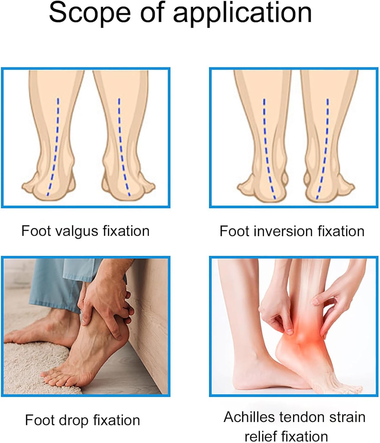 Drop Foot Brace Orthosis for Men and Women, Ankle Foot Orthosis, Adjustable, Lightweight and Comfortable, for Walking Left L Size